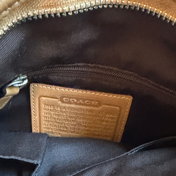 Coach Brown and Tan Signature Shoulder Bag - Picture 3 of 6